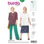Burda Style Pattern 6307 Women's asymmetric top