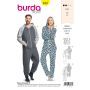 Burda Style Pattern B6397 Unisex Hodded Jumpsuit