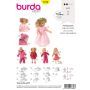 Burda B7753 Doll Clothes Sewing Pattern
