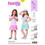 Burda Style Pattern B9341 Child's Summer Jersey Dresses