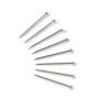 Straight pins mild steel 1.05 x 36 mm silver col #PR021205