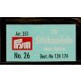 Embroidery Needles Tapestry blunt point No. 26 silver col 0.60 x 34 mm