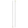 Single-pointed Knitting Pins alu  pearl grey 40 cm 3.50 mm
