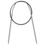 Circular Knitting Pins alu  pearl grey 80 cm 3.50 mm