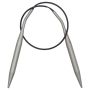Circular Knitting Pins alu  pearl grey 40 cm 7.00 mm