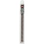 Single-pointed knitting pins with knob NATURAL 35 cm 4.50 mm