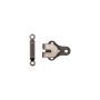 Trouser and Skirt Hooks/Bars steel black 12 mm