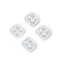 Sew-On Counter Buttons plastic transparent 11 mm