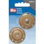 Sew-on snap fastener 35 mm beige