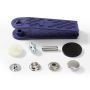 Non-sew fasteners SPORT&CAMPING brass silver col 15 mm #PR390201