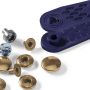 Non-sew fasteners ANORAK brass gold col 15 mm