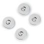 Magnetic sew-on buttons 19 mm silver col