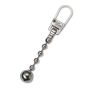 Fashion Zipper pullers Ball chain metal silver col