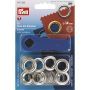Eyelets+Washers brass silver col 14.0 mm #PR541383