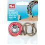 Bag handle loops antique brass 18 mm