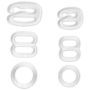 Bra accessories plastic 6+8 mm transparent assortment