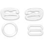 Bra accessories plastic 12 mm transparent assortment
