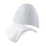 Shoulder pads Set-in with hook and loop fastening white M - L