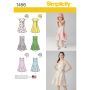 Child's and Girls' Dress with Bodice Variations and Hat #PSI1456-HH