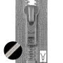 Zipper S60T (S3) 50 cm Black Silver