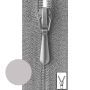 Zipper S40 (S2) 25 cm Silver Grey