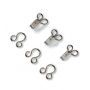 Hooks and Eyes brass 1 silver col #PR263235