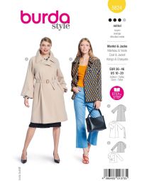 Burda Style Pattern 5824 Misses' Jacket & Coat