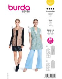 Burda Style Pattern 5827 Misses' Vest