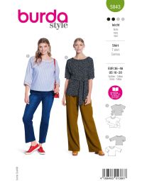 Burda Style Pattern 5843 Misses' Shirt