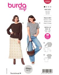Burda Style Pattern 6059 Misses' Top and Blouse