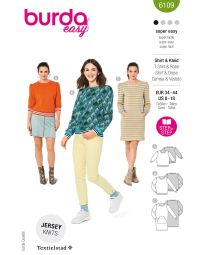 Burda Style Pattern 6109 Misses' Sweatshirt