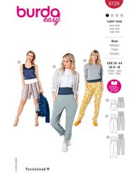 Burda Style Pattern 6124 Misses' Trousers and Pants