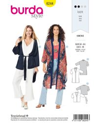 Burda Style Pattern 6244 Misses' Kimono – Coat – Jacket