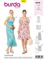 Burda Style Pattern 6312 Misses' ballet neckline dress