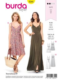 Burda Style Pattern 6344 Misses' wrap dress