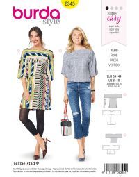 Burda Style Pattern 6345 Misses' sportswear