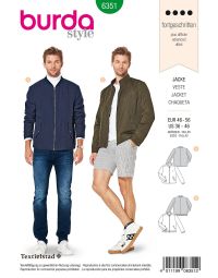 Burda Style Pattern 6351 Men's jacket