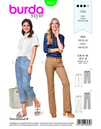 Burda Style Pattern B6432 Women's Dress Trousers