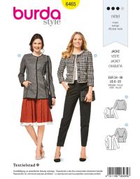 Burda Style Pattern B6462 Women’ss Fur Collar Coat