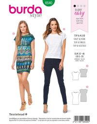 Burda Style Pattern B6540 Misses' Top and Dress