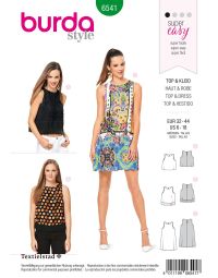 Burda Style Pattern B6541 Misses'  Top and Dress