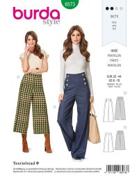 Burda Style Pattern 6573 Trousers