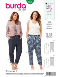 Burda B6678 Women's Trousers Sewing Pattern