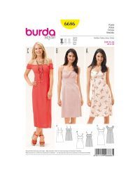 Burda B6686 Women's Dress Sewing Pattern
