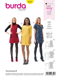 Burda B6721 Women's Dress Sewing Pattern