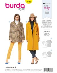 Burda B6736 Women's Jackets and Coats Sewing Pattern