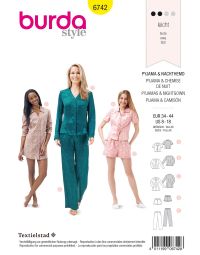 Burda B6742 Women's Sleepwear Sewing Pattern