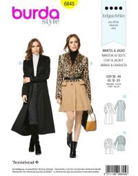 Burda Style B6845 Jacket, Coat & Vest Sewing Pattern