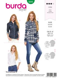 Burda Style B6849 Top, Shirt & Blouse Sewing Pattern