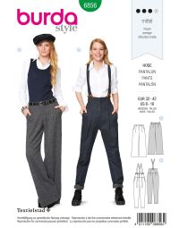 Burda Style B6856 Trousers & Jumpsuit Sewing Pattern